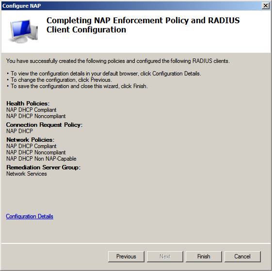 Dhcp nap