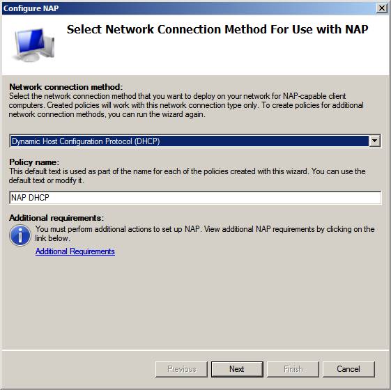 Nap dhcp