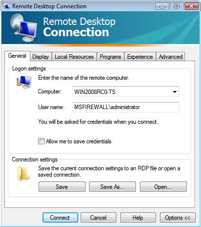 Как настроить терминальный доступ Windows 2008?