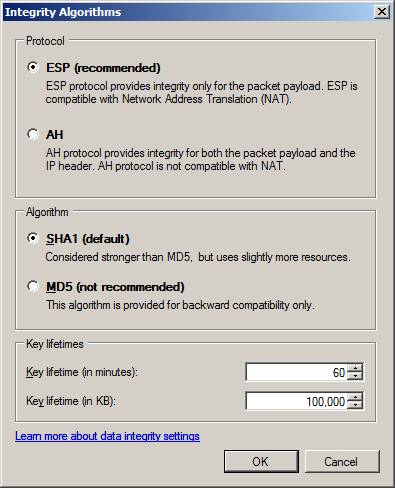 Windows 2008 firewall ipsec