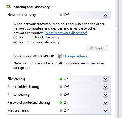 Sharing Windows server