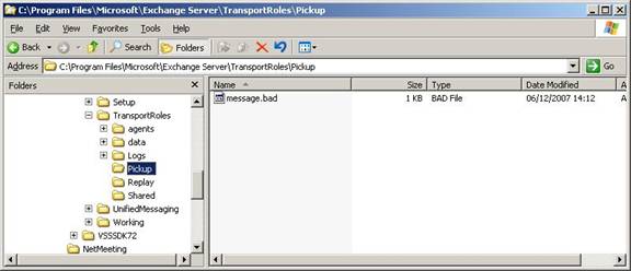 Exchange server 2003 transport server