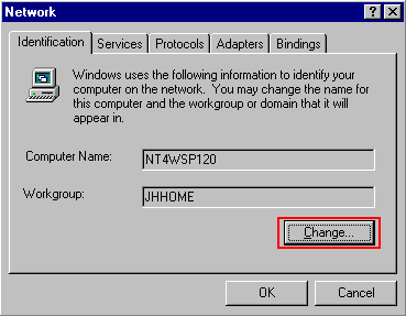 Windows nt4 соединение по сети