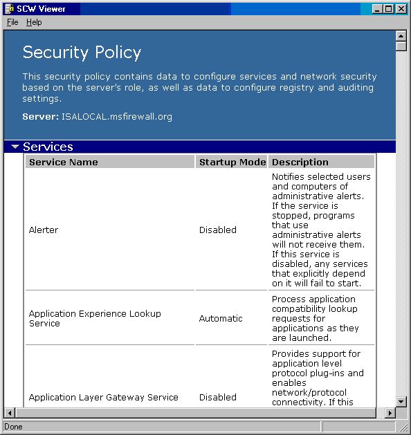 Firewall Windows server 2003